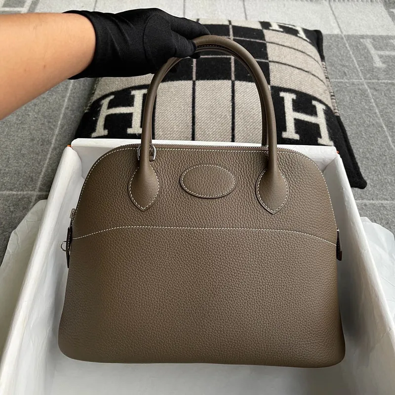 BOLIDE 31 CLEMENCE LEATHER ETOUPE WITH PALLADIUM HARDWARE (PHW) - 2