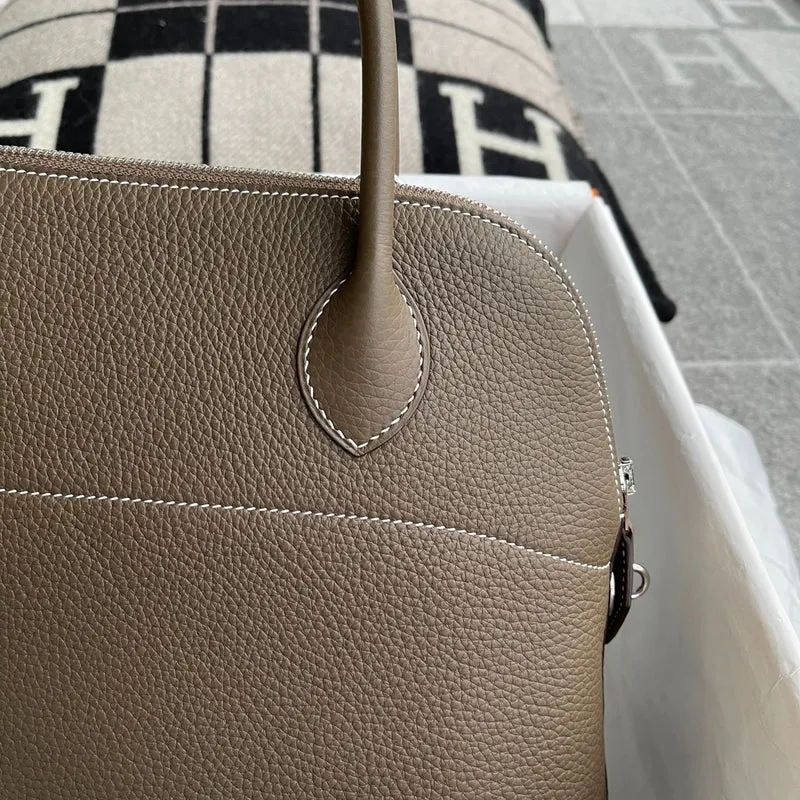 BOLIDE 31 CLEMENCE LEATHER ETOUPE WITH PALLADIUM HARDWARE (PHW) - 5