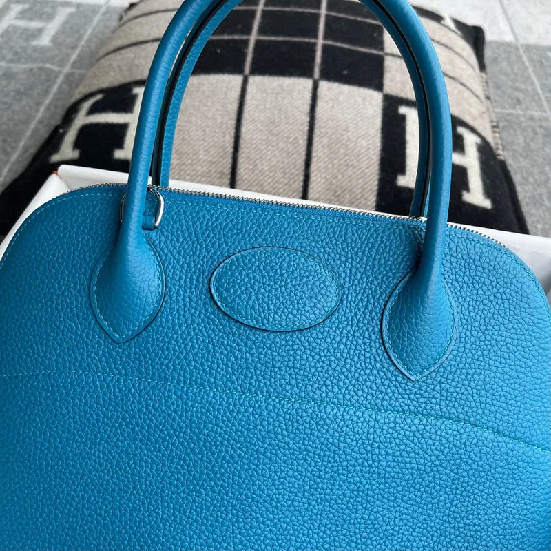 BOLIDE 31 CLEMENCE LEATHER BLEU ZANZIBAR WITH PALLADIUM HARDWARE (PHW) - 2