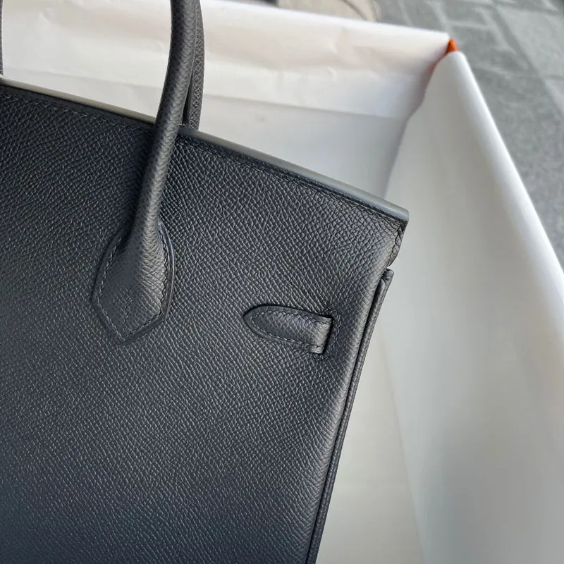 BIRKIN 25 EPSOM LEATHER NOIR (BLACK) WITH GOLD HARDWARE (GHW) - 4