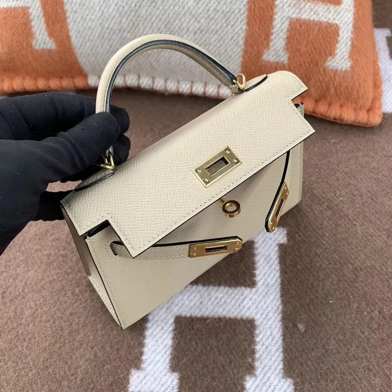 MINI KELLY II (20) EPSOM LEATHER TRENCH WITH GOLD HARDWARE (GHW) - 3