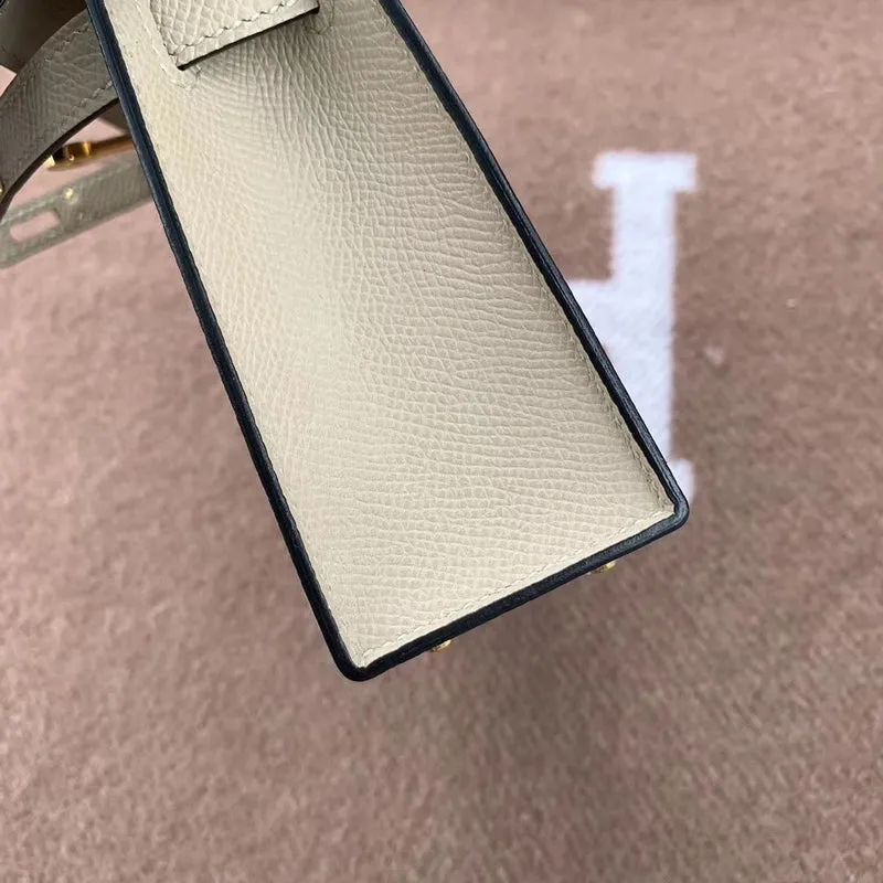 MINI KELLY II (20) EPSOM LEATHER TRENCH WITH GOLD HARDWARE (GHW) - 6