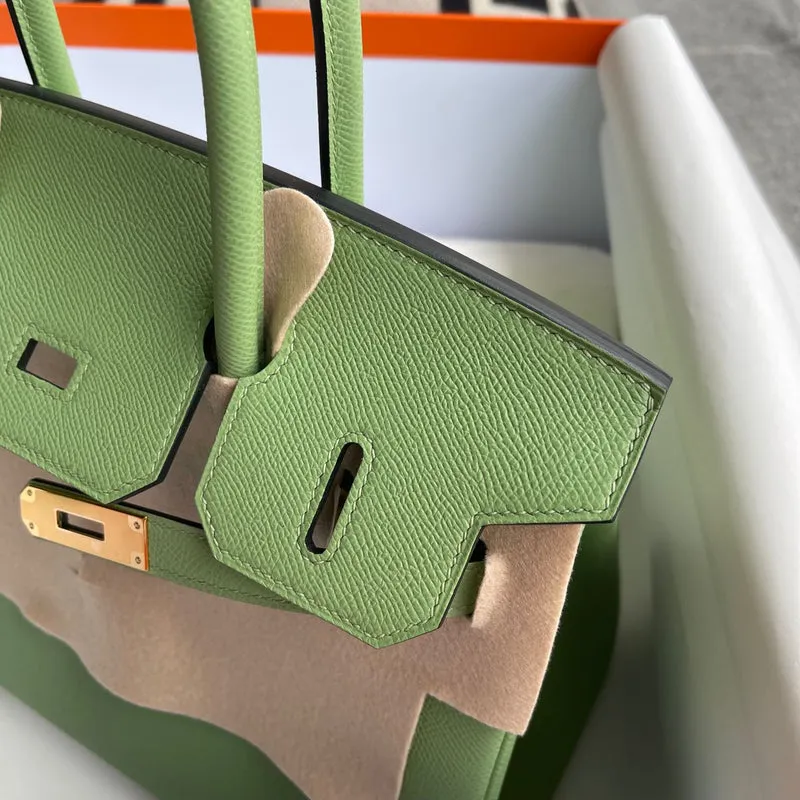 BIRKIN 30 EPSOM LEATHER VERT CRIQUET WITH GOLD HARDWARE (GHW) - 3