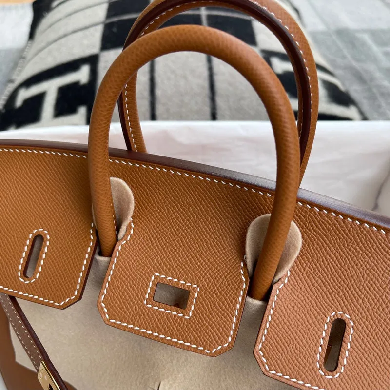 BIRKIN 25 EPSOM LEATHER GOLD WITH GOLD HARDWARE (GHW) - 3