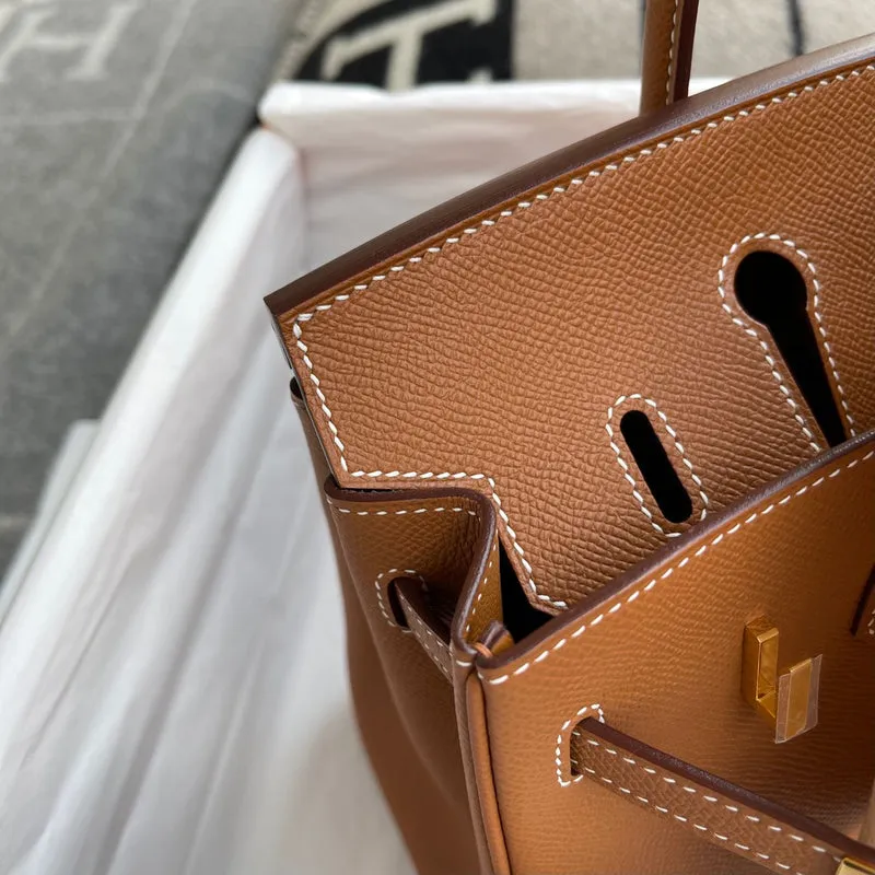 BIRKIN 25 EPSOM LEATHER GOLD WITH GOLD HARDWARE (GHW) - 4