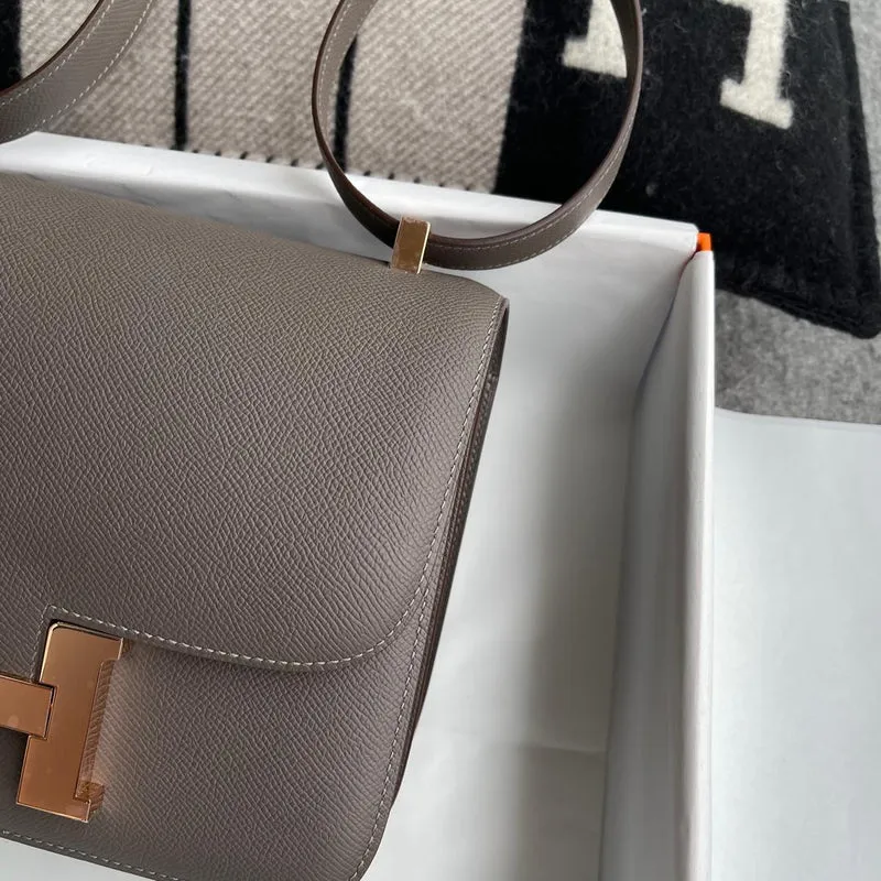 CONSTANCE 24 EPSOM LEATHER GRIS ETAIN WITH ROSE GOLD HARDWARE (RGHW) - 4