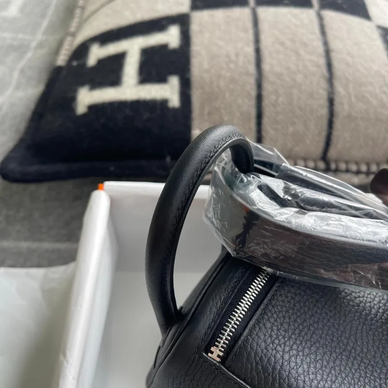 MINI LINDY 20 CLEMENCE LEATHER NOIR (BLACK) WITH PALLADIUM HARDWARE (PHW) - 5