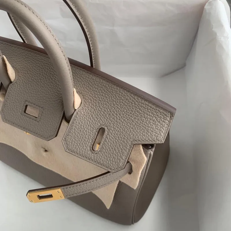 BIRKIN 25 TOGO LEATHER GRIS ASPHALT WITH GOLD HARDWARE (GHW) - 4