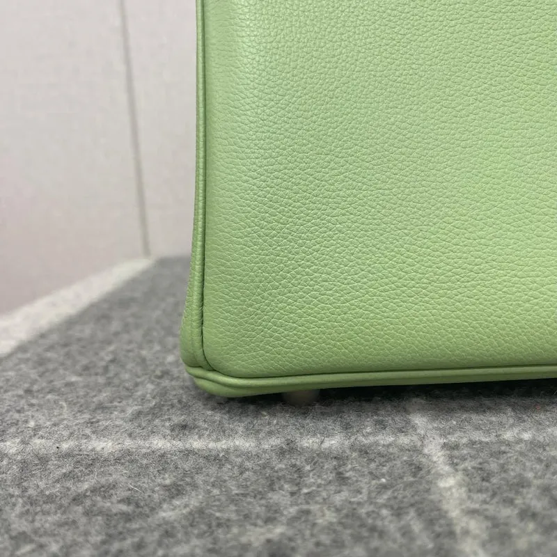 BIRKIN 25 EVERCOLOR LEATHER VERT CRIQUET WITH GOLD HARDWARE (GHW) - 6