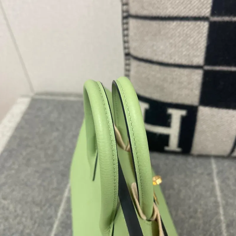 BIRKIN 25 EVERCOLOR LEATHER VERT CRIQUET WITH GOLD HARDWARE (GHW) - 4