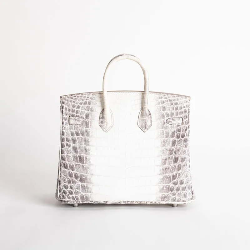 BIRKIN 25 NILOTICUS CROCODILE (MATTE) LEATHER HIMALAYA WITH PALLADIUM HARDWARE (PHW) - 2