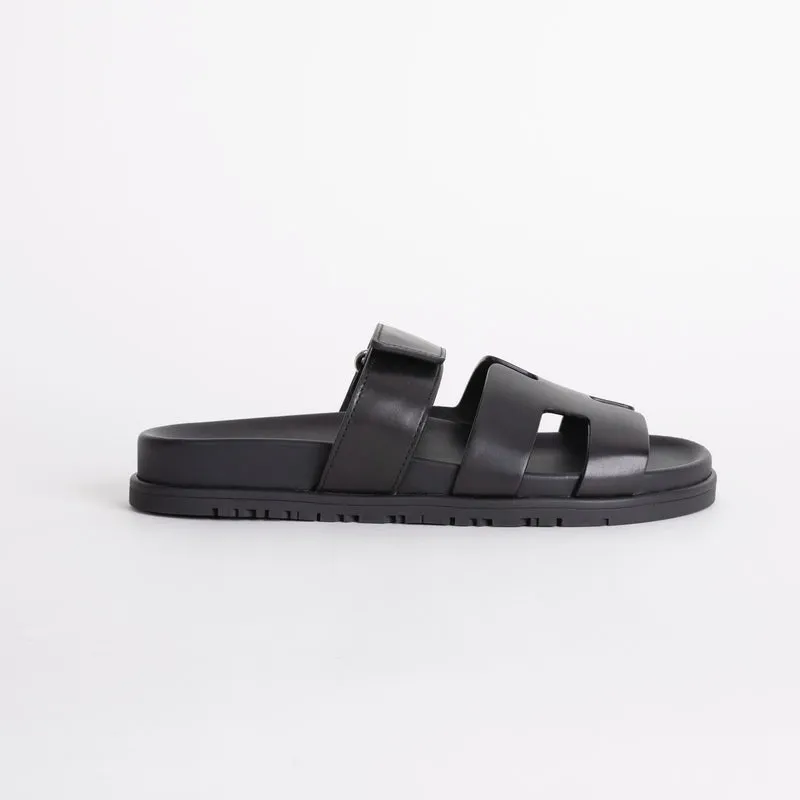 CHYPRE SANDALS SWIFT LEATHER NOIR (BLACK) - 2