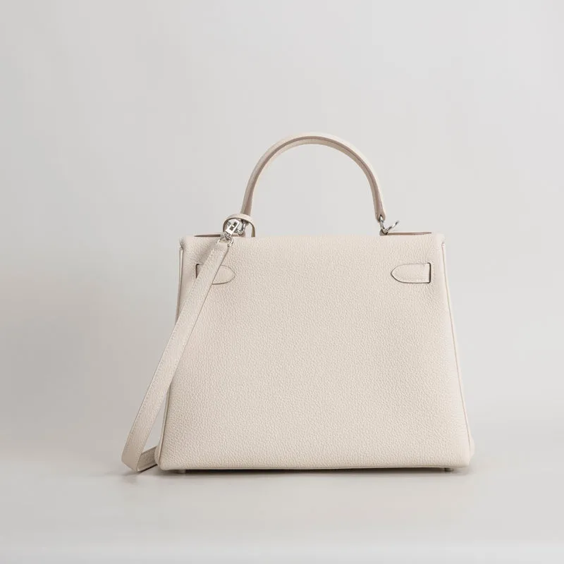 KELLY 28 TOGO LEATHER CRAIE WITH PALLADIUM HARDWARE (PHW) - 3